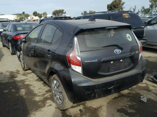 JTDKDTB34G1135606 - 2016 TOYOTA PRIUS C BLACK photo 3