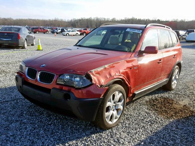 WBXPA934X5WD23674 - 2005 BMW X3 3.0I RED photo 2