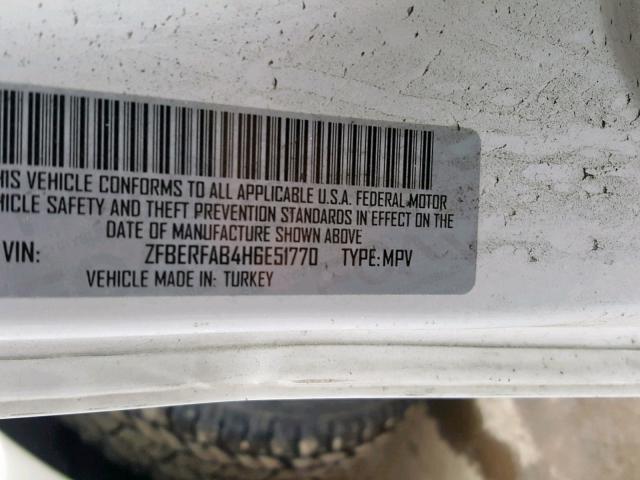 ZFBERFAB4H6E51770 - 2017 RAM PROMASTER 白色 照片 10