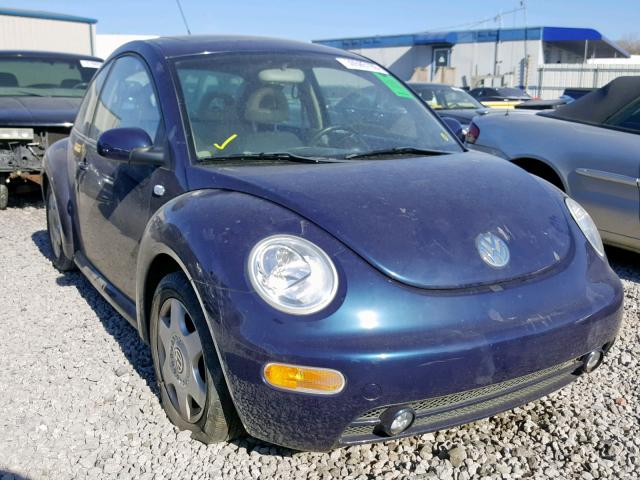 3VWCS21C51M421820 - 2001 VOLKSWAGEN NEW BEETLE BLUE photo 1