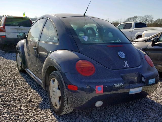 3VWCS21C51M421820 - 2001 VOLKSWAGEN NEW BEETLE BLUE photo 3