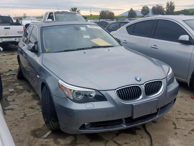 WBANE53597CW61396 - 2007 BMW 525 I GRAY photo 1