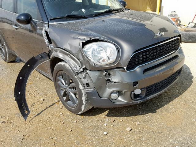 WMWZC3C56CWL86168 - 2012 MINI COOPER S C GRAY photo 9