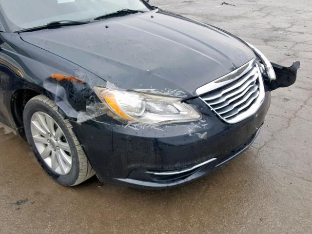 1C3CCBBB3DN655894 - 2013 CHRYSLER 200 TOURIN BLACK photo 9