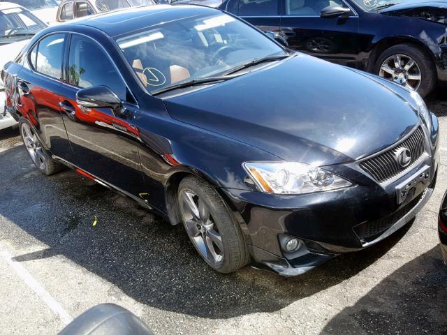 JTHBF5C25D5186837 - 2013 LEXUS IS 250 BLACK photo 1