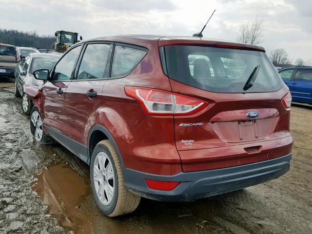 1FMCU0F77EUA11854 - 2014 FORD ESCAPE S RED photo 3