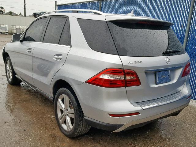 4JGDA5JB4DA114400 - 2013 MERCEDES-BENZ ML 350 SILVER photo 3