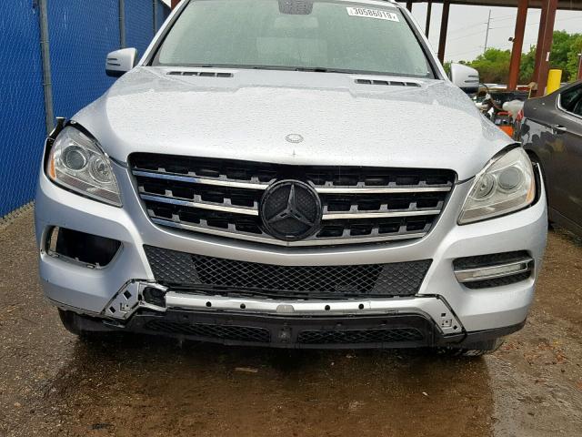 4JGDA5JB4DA114400 - 2013 MERCEDES-BENZ ML 350 SILVER photo 9