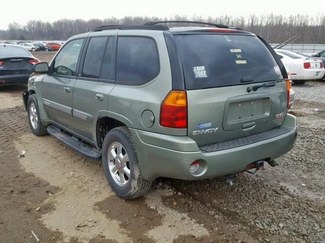 1GKDT13S442418815 - 2004 GMC ENVOY GREEN photo 3