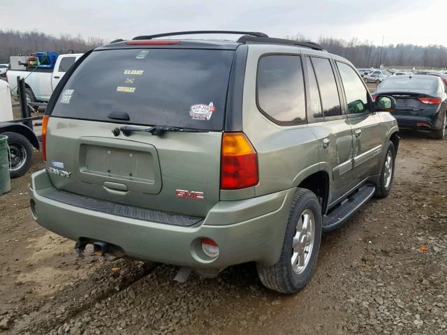 1GKDT13S442418815 - 2004 GMC ENVOY GREEN photo 4