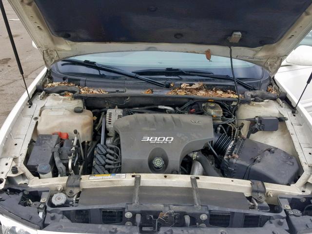 1G4HP54K01U238038 - 2001 BUICK LESABRE CU WHITE photo 7