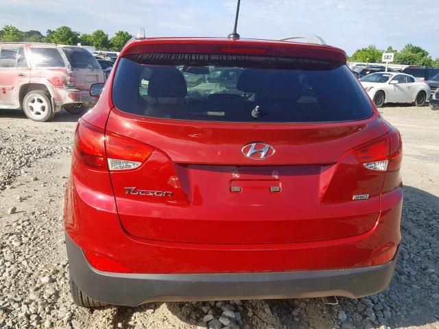 KM8JUCAG6FU110005 - 2015 HYUNDAI TUCSON LIM RED photo 9