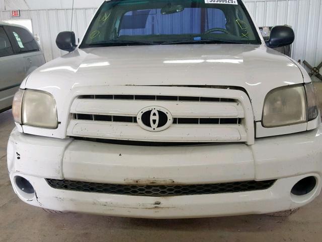 5TBJU32185S444398 - 2005 TOYOTA TUNDRA WHITE photo 9