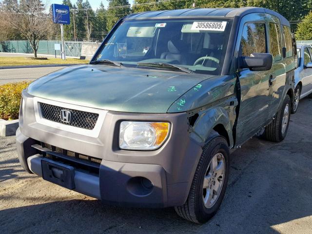 5J6YH28533L033949 - 2003 HONDA ELEMENT EX GREEN photo 2