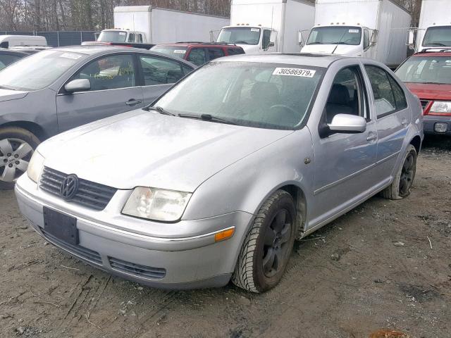 3VWSA69M65M021726 - 2005 VOLKSWAGEN JETTA GLS SILVER photo 2