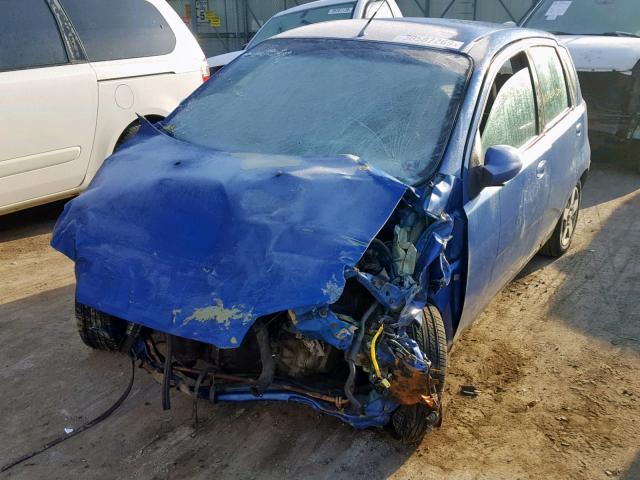 KL1TD66618B145670 - 2008 CHEVROLET AVEO BASE ლურჯი ფოტო 2