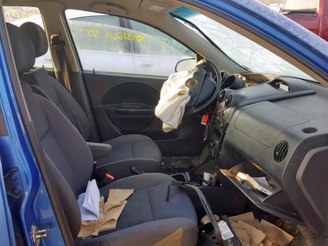 KL1TD66618B145670 - 2008 CHEVROLET AVEO BASE ლურჯი ფოტო 5