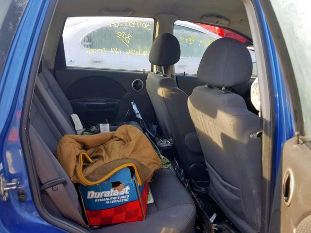 KL1TD66618B145670 - 2008 CHEVROLET AVEO BASE ლურჯი ფოტო 6