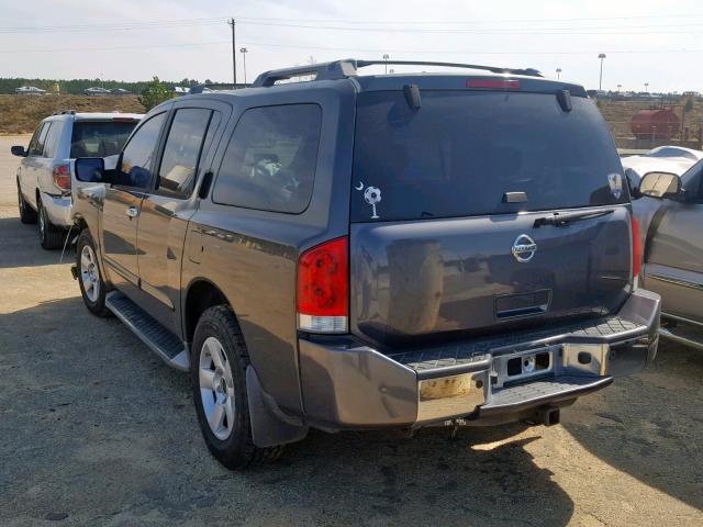 5N1AA08A94N738348 - 2004 NISSAN ARMADA SE GRAY photo 3