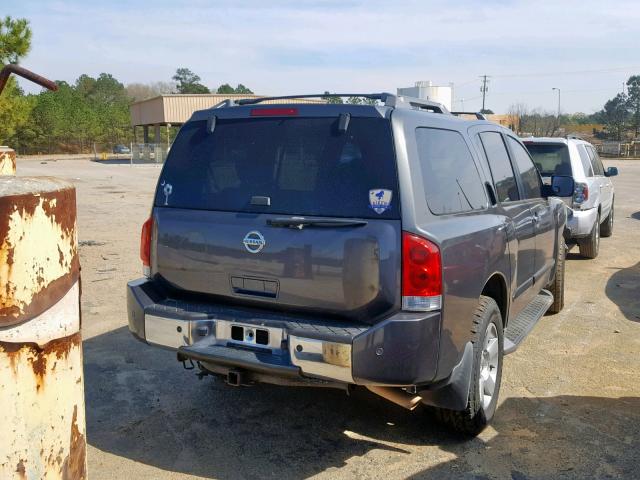 5N1AA08A94N738348 - 2004 NISSAN ARMADA SE GRAY photo 4