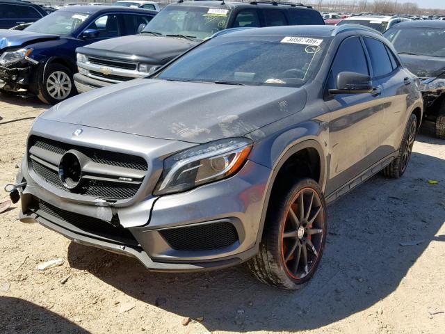 WDDTG5CB7HJ304229 - 2017 MERCEDES-BENZ GLA 45 AMG GRAY photo 2