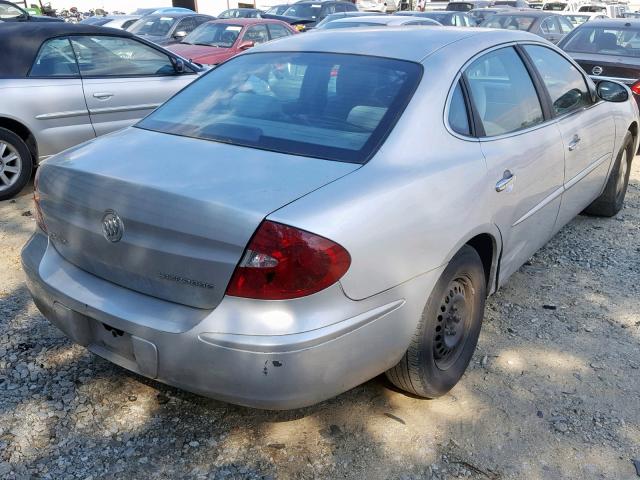 2G4WC532751351703 - 2005 BUICK LACROSSE C SILVER photo 4