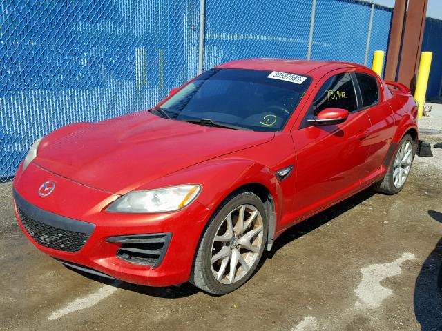 JM1FE1CP1A0404663 - 2010 MAZDA RX8 RED photo 2