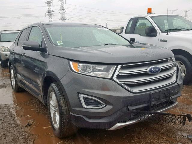 2FMTK3J81FBB08160 - 2015 FORD EDGE SEL CHARCOAL photo 1