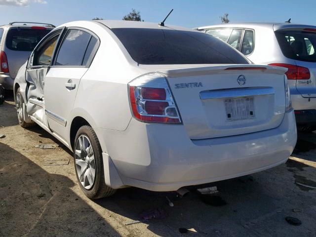 3N1AB6AP4CL773299 - 2012 NISSAN SENTRA 2.0 SILVER photo 3