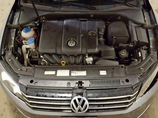 1VWAP7A3XDC149115 - 2013 VOLKSWAGEN PASSAT S GRAY photo 7