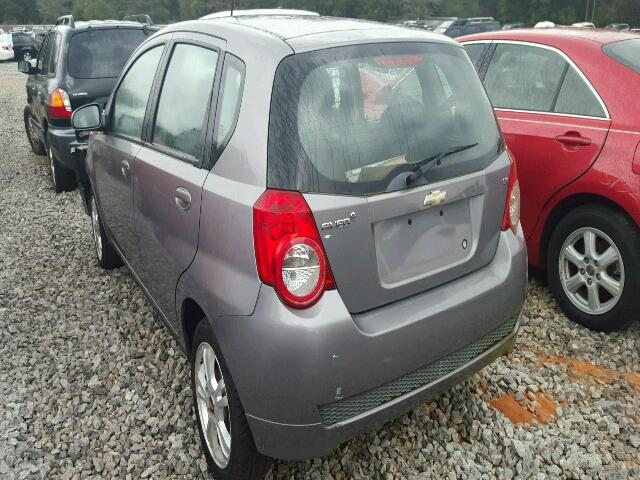 KL1TD6DE1BB196278 - 2011 CHEVROLET AVEO LS GRAY photo 3