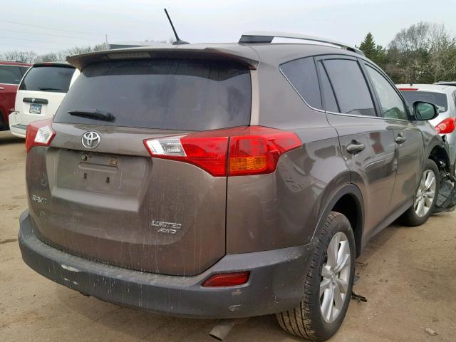 2T3DFREV0DW003233 - 2013 TOYOTA RAV4 LIMIT BROWN photo 4