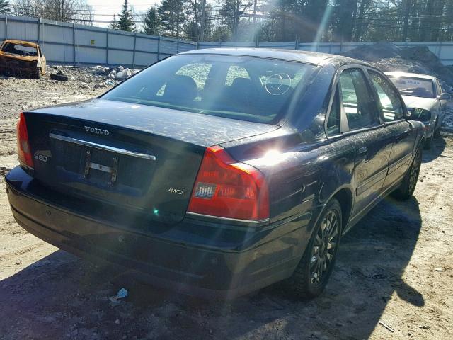 YV1TH592961437435 - 2006 VOLVO S80 2.5T BLACK photo 4