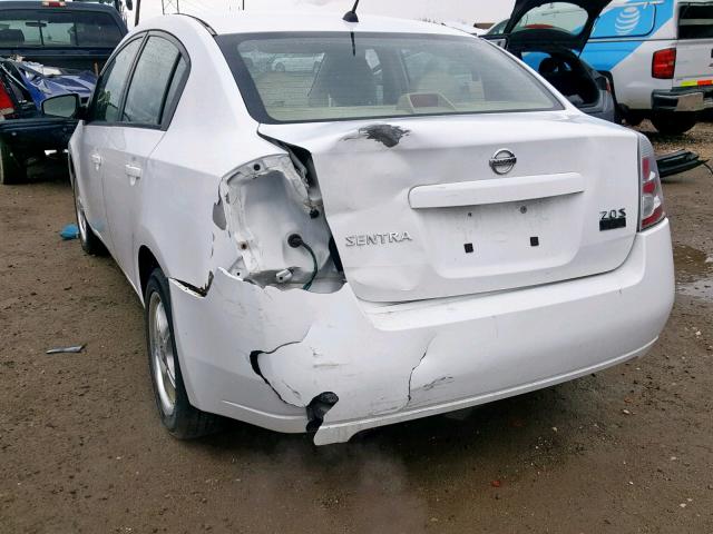 3N1AB61E17L600859 - 2007 NISSAN SENTRA 2.0 WHITE photo 3