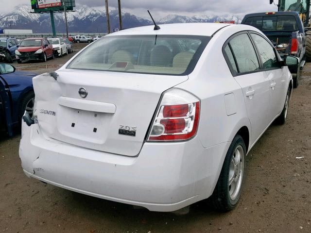 3N1AB61E17L600859 - 2007 NISSAN SENTRA 2.0 WHITE photo 4