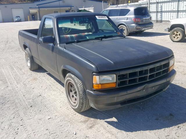 1B7FL26G8SW913820 - 1995 DODGE DAKOTA BLACK photo 1