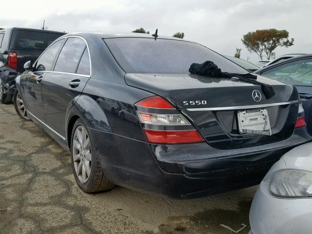 WDDNG71XX7A070668 - 2007 MERCEDES-BENZ S 550 BLACK photo 3