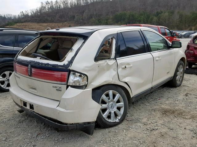 2LMDU88C47BJ15955 - 2007 LINCOLN MKX WHITE photo 4