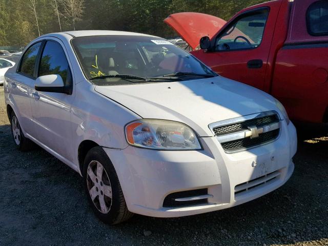 KL1TD5DE0AB073595 - 2010 CHEVROLET AVEO LS WHITE photo 1