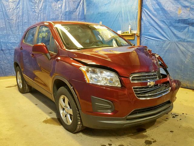 3GNCJNSB9GL135679 - 2016 CHEVROLET TRAX LS RED photo 1