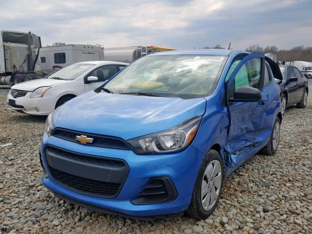 KL8CB6SA9HC726703 - 2017 CHEVROLET SPARK LS BLUE photo 2