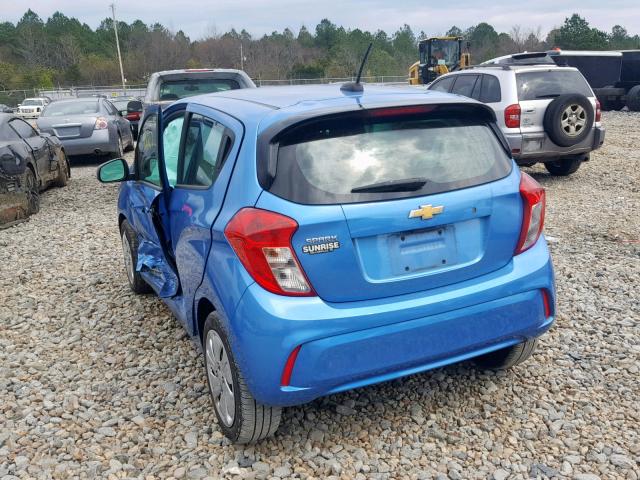 KL8CB6SA9HC726703 - 2017 CHEVROLET SPARK LS BLUE photo 3