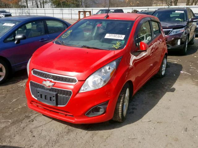 KL8CA6S91DC504854 - 2013 CHEVROLET SPARK LS RED photo 2