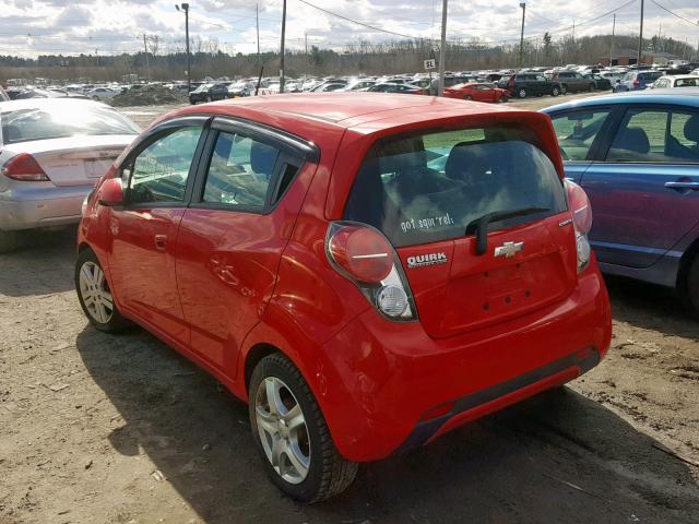 KL8CA6S91DC504854 - 2013 CHEVROLET SPARK LS RED photo 3