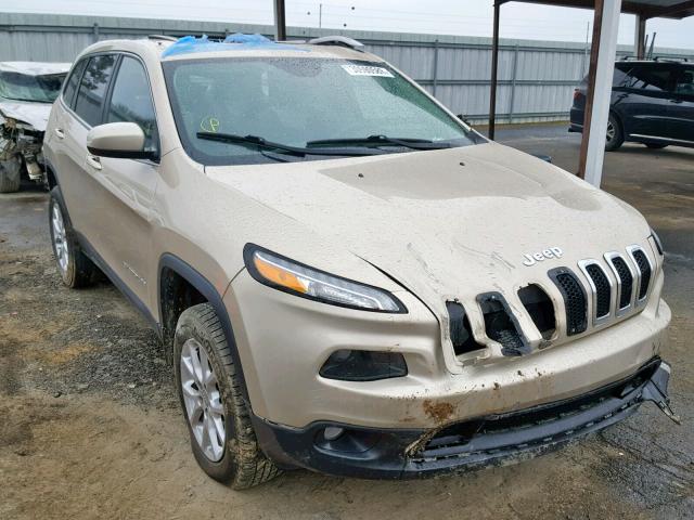 1C4PJMCB3EW298693 - 2014 JEEP CHEROKEE L GOLD photo 1