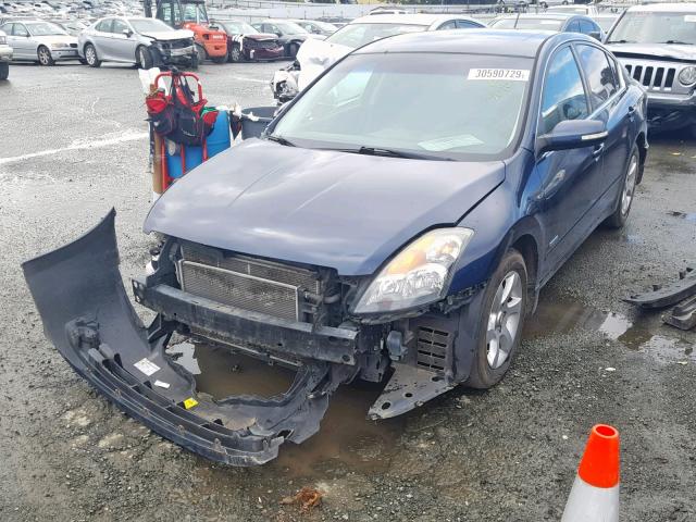 1N4CL21E99C180249 - 2009 NISSAN ALTIMA HYB BLUE photo 2