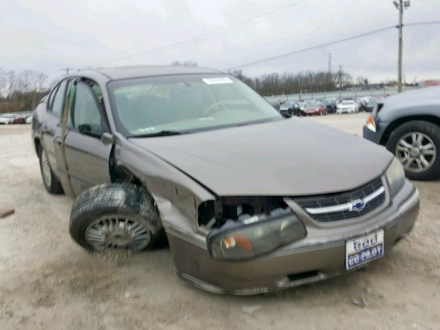 2G1WF55E419294593 - 2001 CHEVROLET IMPALA BROWN photo 1