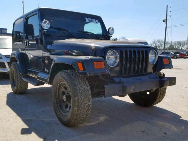 1J4FA59S72P776400 - 2002 JEEP WRANGLER / BLACK photo 1