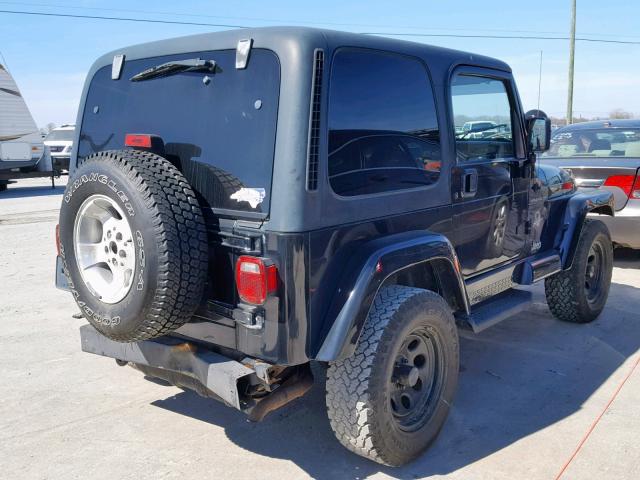 1J4FA59S72P776400 - 2002 JEEP WRANGLER / BLACK photo 4