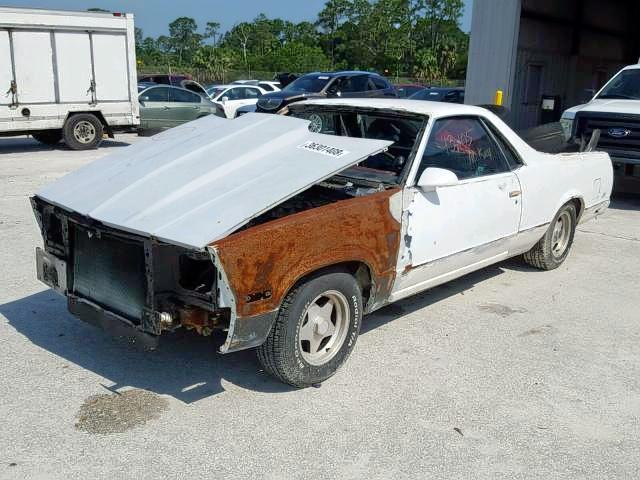 3GCCW80ZXGS914042 - 1986 CHEVROLET EL CAMINO WHITE photo 2